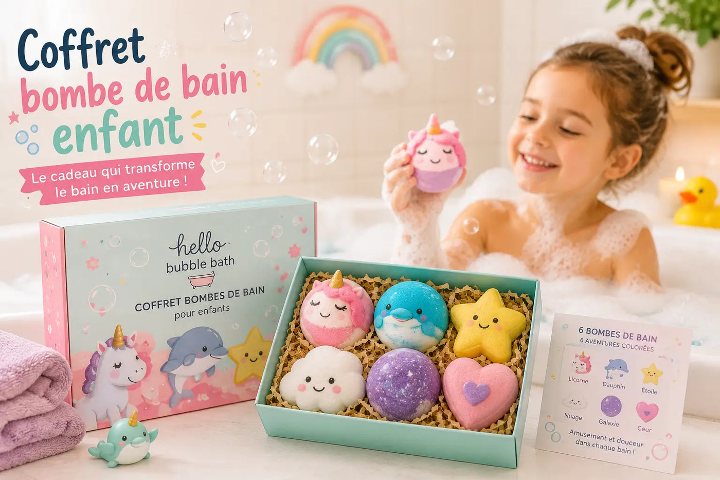 Coffret bombe de bain enfant : 6, 15 ou 24 ? Le bon choix