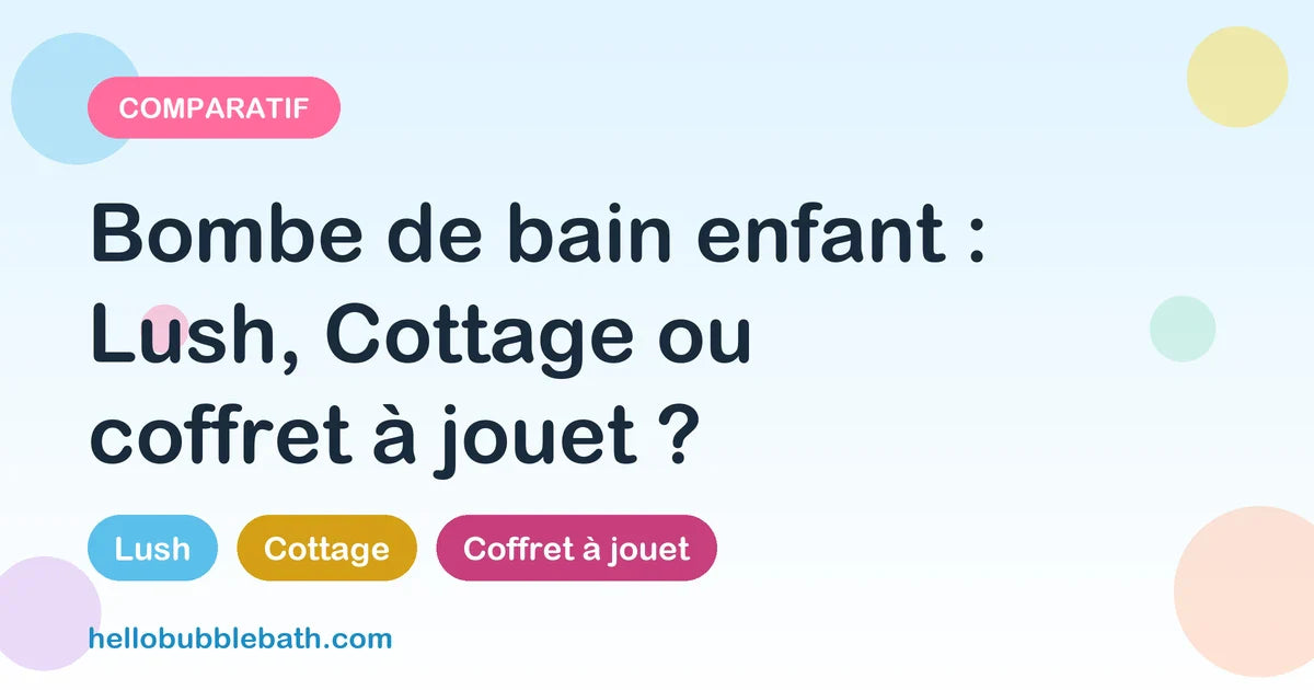 Comparatif bombe de bain enfant : Lush, Cottage ou coffret à jouet ? — visuel Bubble Bath