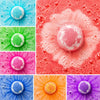 Bombes de bain effervescentes mousse colorée magique