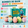 Coffret cadeau bombes de bain œufs de dinosaure ingrédients naturels