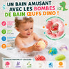 Bombes de bain œufs dino effervescence amusante surprise intérieur enfant