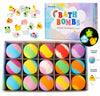 24 bombes de bain effervescentes colorées avec figurines glow in the dark