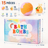 15 bombes de bain 4,8cm + 15 figurines surprises ingrédients doux enfant